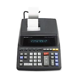 Sharp EL 2196BL Printing Calculator Black