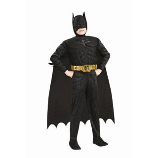 Batman The Dark Knight Rises Deluxe Muscle Chest Child Halloween Costume, Small (4 6)