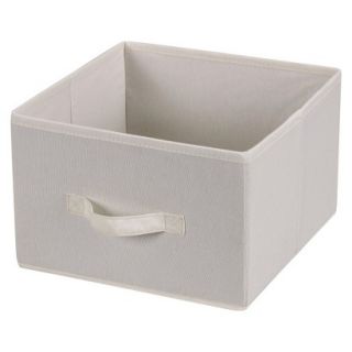 Household Essentials Fabric Cube   Natural Canvas