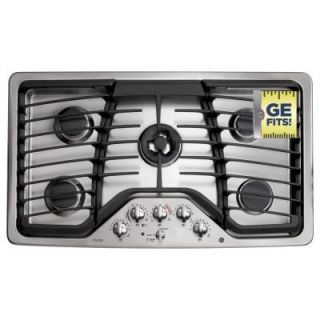 GE Profile 36 in. Gas Cooktop in Stainless Steel with 5 Burners PGP986SETSS