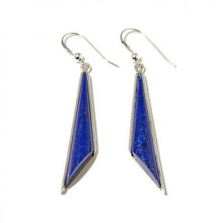 Jay King Lapis Sterling Silver Abstract Drop Earrings   7648470