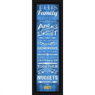 NBA Family Cheer 24" x 8" Framed Print   Denver Nuggets   7800474