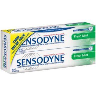 Sensodyne Fresh Mint Toothpaste, 4 oz, (Pack of 2)