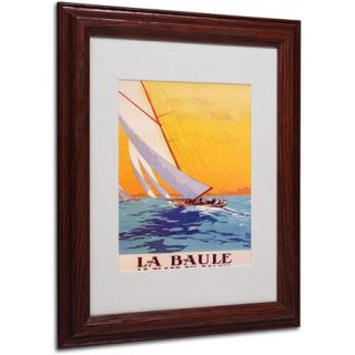 Trademark Fine Art Matted Framed Art by Charles Allo 'La Baule