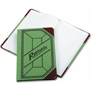 Esselte Pendaflex Miniature Account Book, Green/Red Canvas Cover, 208 Pages