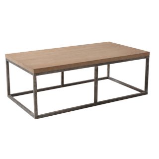 Wood/Iron Coffee Table   16765333 Great