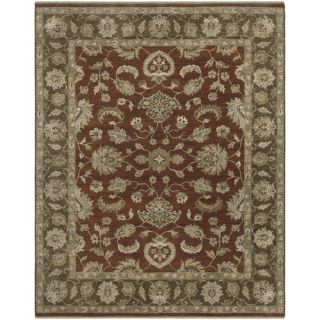 Rojas Design Red Hand Knotted Area Rug by AMER Rugs