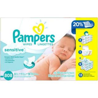 Pampers Sensitive Baby Wipes Multipack, 808 sheets