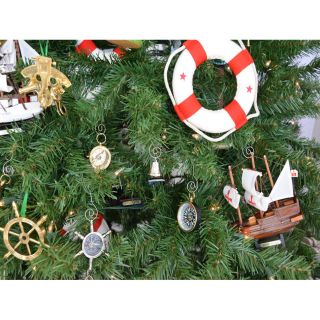 Chrome Bell Christmas Tree Ornament by Handcrafted Nautical Decor