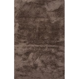 Solid Pattern Brown Polyester Shag Rug (8x10)   Shopping