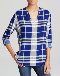 Soft Joie Top  Dane Plaid