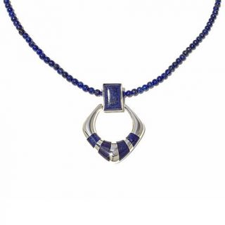 Jay King Lapis Sterling Silver Pendant with 18" Necklace   7947359