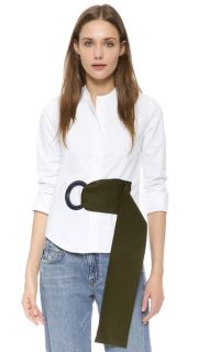 Jacquemus Poplin Blouse with Belt