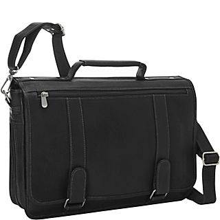 Piel Double Loop Leather Expandable Laptop Briefcase