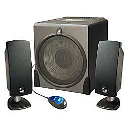 Acoustic Authority A 3640RB Pro Series Multimedia 3 Piece Speaker System