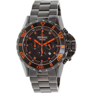 Precimax Mens Carbon Pro Black/ Orange Watch   15451626  