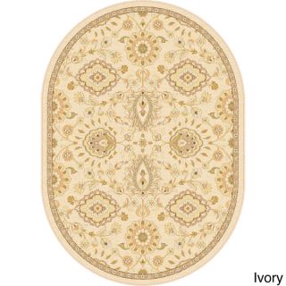 Antiquity Baroque Oval Transitional Area Rug (53 x 73)