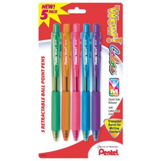 Assorted Colors Wow Retractable Ball Point