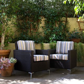 angeloHOME Napa Springs Newport Stripe Set of 2 Chairs Indoor/Outdoor