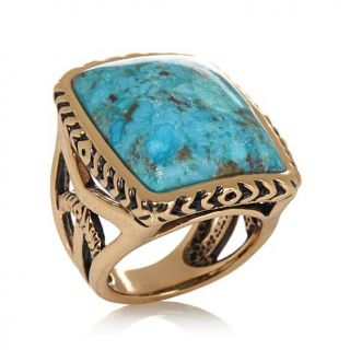 Studio Barse Gemstone "Etched" Bronze Ring   7332585