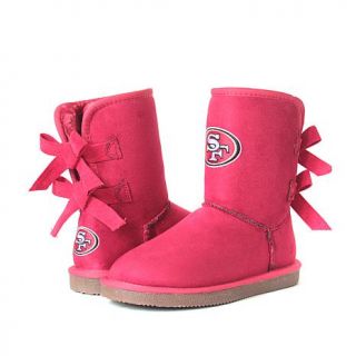 Officially Licensed NFL For Her The Patron Faux Fur Lined Pull On Boot   49ers   7779556
