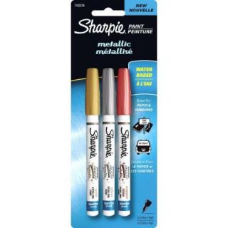 Sharpie Metallic Extra Fine Point Water Based Paint Marker (3 Pack) 1783278
