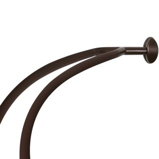 allen + roth 72 in Oil Rubbed Bronze Curved Adjustable Shower Rod