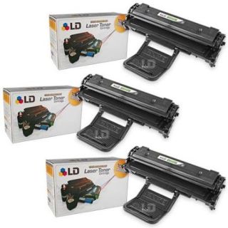 LD Compatible Toners for Samsung ML 2010D3 Set of 3 Black Laser Toner Cartridges for use in the ML 2010, ML 2510, ML 2570 & ML 2571N Printers