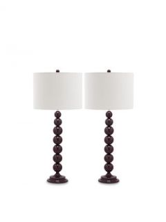 Jenna Stacked Ball Table Lamps (Set of 2) by Safavieh