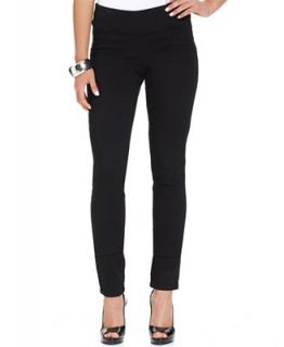 Style & Co. Curvy Fit Pull On Jeggings, Black Wash   Jeans   Women