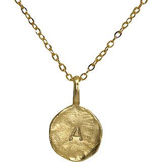 Charlene K Gold Initial Pendant