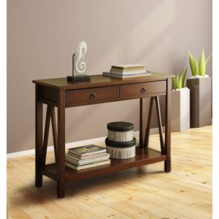Oh Home Tiziano Sofa Table Aged Cherry Rectangular Top