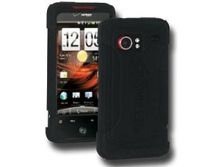 Amzer Silicone Skin Jelly Case   Black For HTC DROID Incredible PB31200