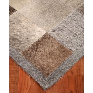 Cowhide Patchwork Polo Grey Area Rug by Natural Area Rugs