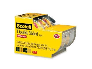 Scotch 111 Precut Foam Mounting 1 Squares, Double Sided, Permanent 16 Squares/Pack