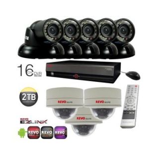 Revo All Mini Cameras System with 16 Channel 2 TB DVR, (5) 700 TVL Mini Turrets and (3) 700 TVL Mini Domes RE16BNDL7 2T