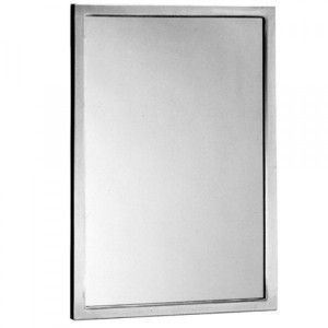 Bobrick B 290 2448 Mirror, 24" x 48" Glass w/Stainless Steel Welded Frame