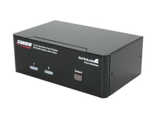 StarTech SV231DD2DUA 2 Port Dual DVI USB KVM Switch with Audio & USB 2.0 Hub