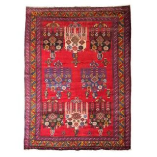 Solo Rugs Tribal Red 6 ft. 5 in. x 8 ft. 7 in. Indoor Area Rug M1753 108