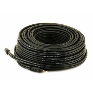 75ft Premium 3.5mm Stereo Male to 3.5mm Stereo Male 22AWG Cable (Gold Plated)   Black