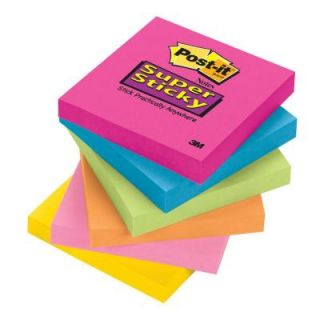 3M Post It 3 in. x 3 in. Assorted Bright Colors Super Sticky Notes (48 Pads) 654 SSPK