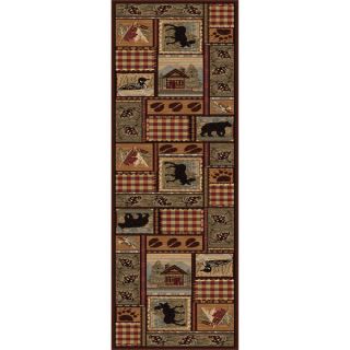 Alise Natural Brown Lodge Runner (27 x 73)