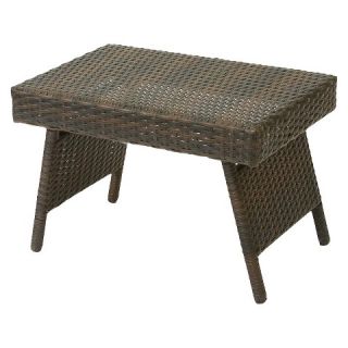 Christopher Knight Home Wicker Adjustable Folding Patio Table   Brown