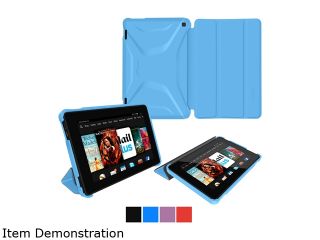 roocase Optigon 3D Slim Shell Folio Hard Case Smart Cover Stand for  Fire HD 7 (2014), Blue