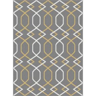 Tayse Rugs Metro Gray 2 ft. 7 in. x 7 ft. 3 in. Contemporary Area Rug 1089  Gray  3x8