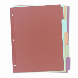 Avery Consumer Products Write On Plain Tab Dividers (5 Tabs, 36 Sets