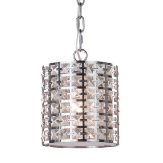Artcraft Lighting Coventry 7 in W Chrome Mini Pendant Light with Metal Shade