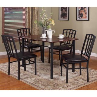 Black/ Walnut 5 piece Dinette Set   16559268   Shopping