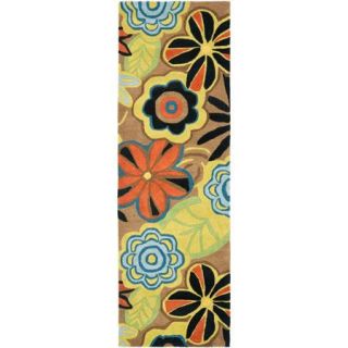 Safavieh Soho Claire Wool Runner Rug, Brown/Multi Color, 2' 6" x 8'