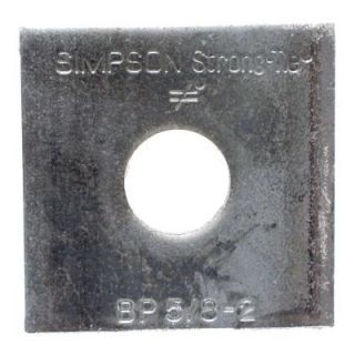 Simpson Strong Tie 2 in. x 2 in. Bearing Plate with 5/8 in. Dia. Bolt BP 5/8 2